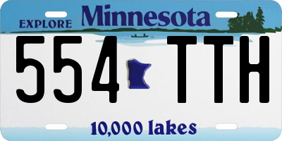 MN license plate 554TTH