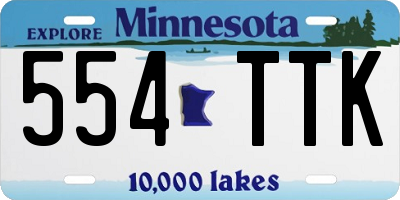 MN license plate 554TTK
