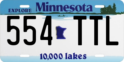 MN license plate 554TTL