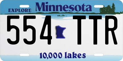 MN license plate 554TTR