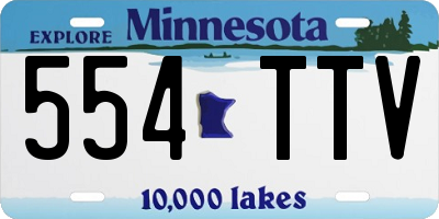 MN license plate 554TTV