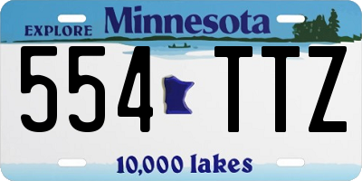 MN license plate 554TTZ