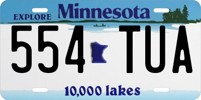 MN license plate 554TUA