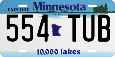 MN license plate 554TUB