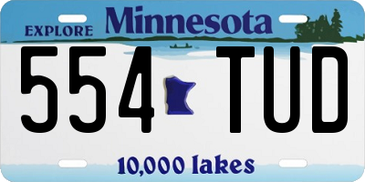MN license plate 554TUD