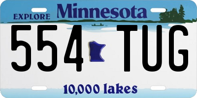 MN license plate 554TUG