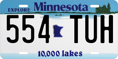 MN license plate 554TUH