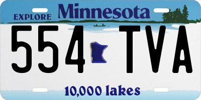 MN license plate 554TVA