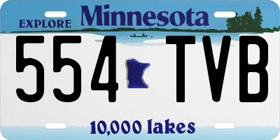 MN license plate 554TVB