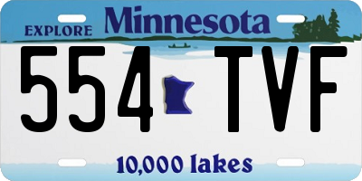 MN license plate 554TVF
