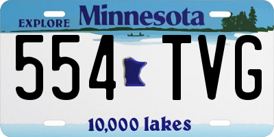 MN license plate 554TVG