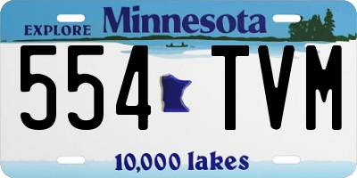 MN license plate 554TVM