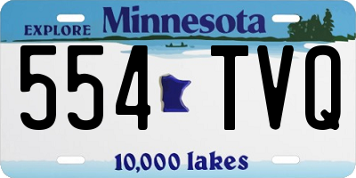 MN license plate 554TVQ