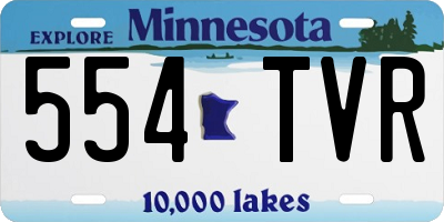 MN license plate 554TVR