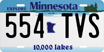 MN license plate 554TVS