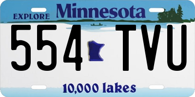 MN license plate 554TVU