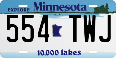 MN license plate 554TWJ