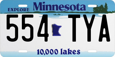 MN license plate 554TYA