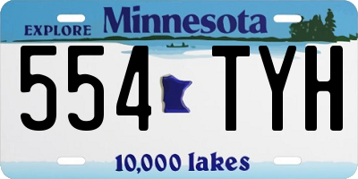 MN license plate 554TYH