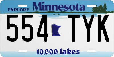 MN license plate 554TYK