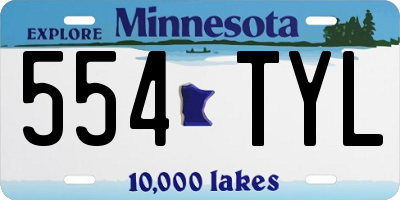 MN license plate 554TYL