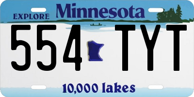 MN license plate 554TYT