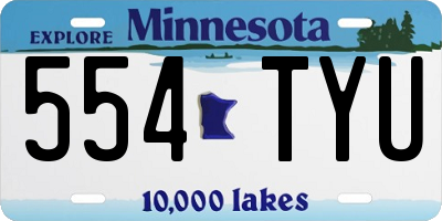 MN license plate 554TYU