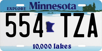 MN license plate 554TZA