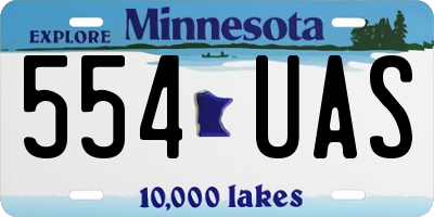 MN license plate 554UAS