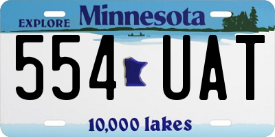 MN license plate 554UAT
