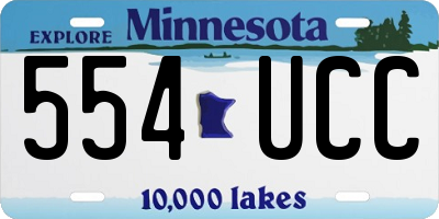 MN license plate 554UCC