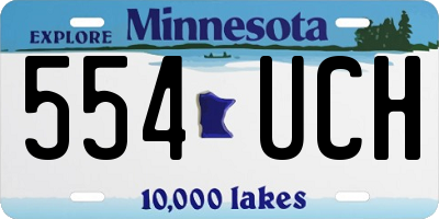 MN license plate 554UCH