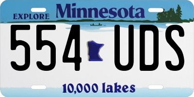 MN license plate 554UDS