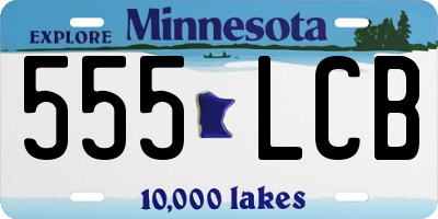 MN license plate 555LCB