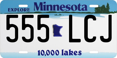 MN license plate 555LCJ