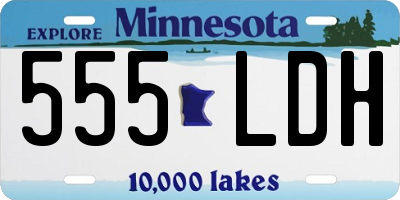 MN license plate 555LDH