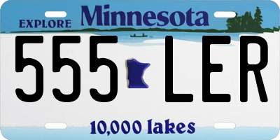 MN license plate 555LER