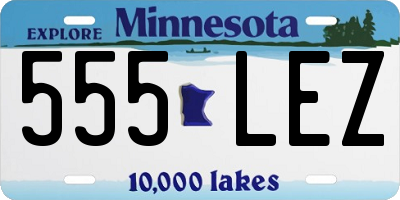 MN license plate 555LEZ