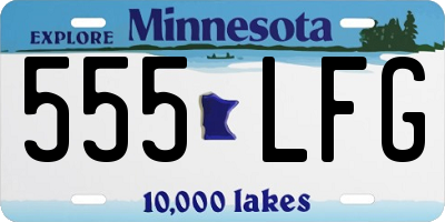 MN license plate 555LFG