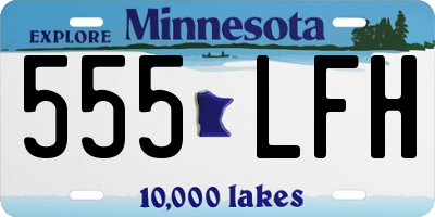 MN license plate 555LFH