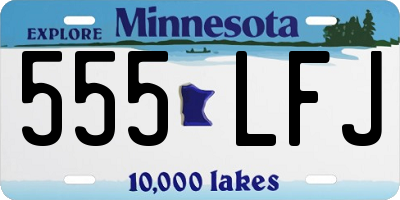 MN license plate 555LFJ
