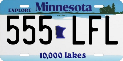 MN license plate 555LFL