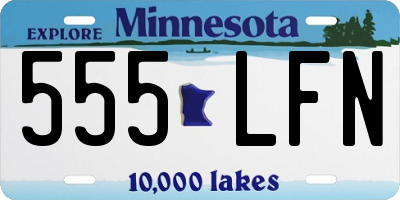MN license plate 555LFN