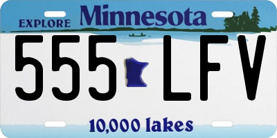 MN license plate 555LFV