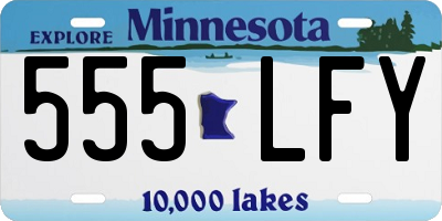 MN license plate 555LFY
