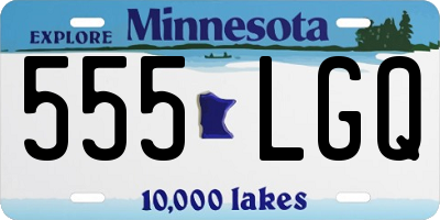 MN license plate 555LGQ
