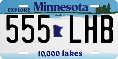 MN license plate 555LHB