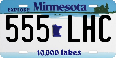 MN license plate 555LHC