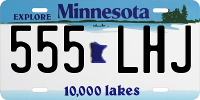 MN license plate 555LHJ