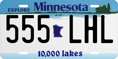 MN license plate 555LHL